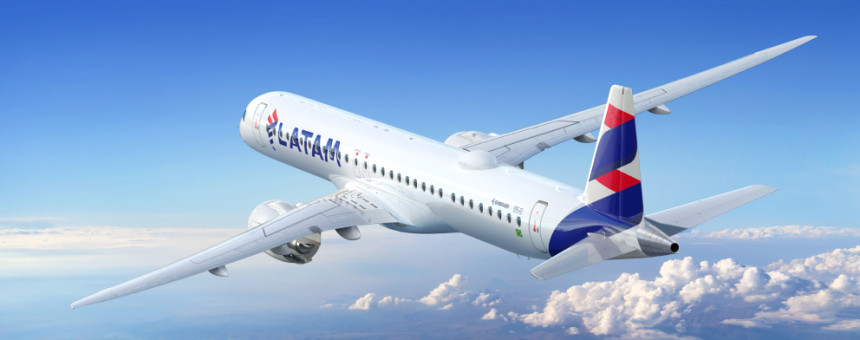 Embraer E195-E2 de LATAM Airlines inicia operaciones con 42 rutas